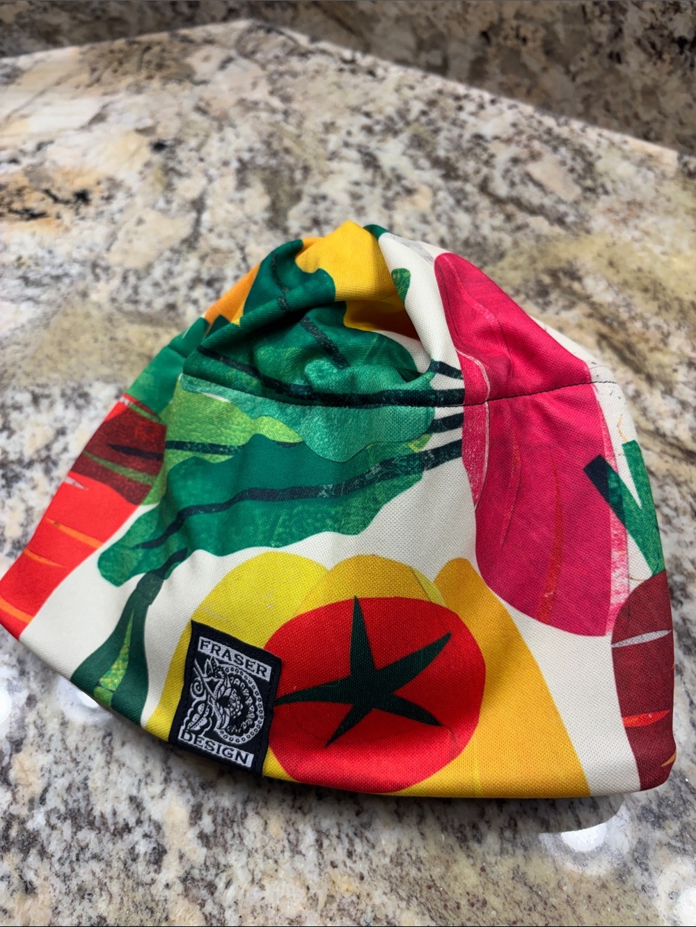 Fraser Design Colorful Vegetable Print fleece lined hat - Picture 9 of 9
